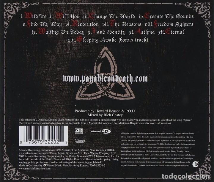 CDs de m&uacute;sica: P.O.D. - Payable On Death - CD Precintado - Foto 2