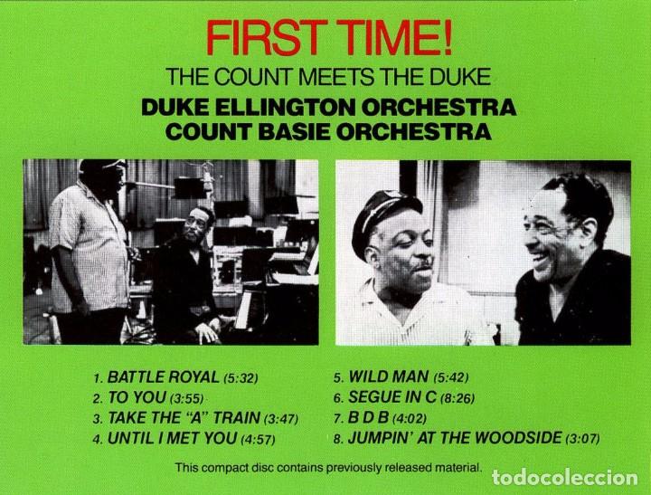 CDs de m&uacute;sica: DUKE ELLINGTON. COUNT BASIE. FIRST TIME. CD - Foto 2