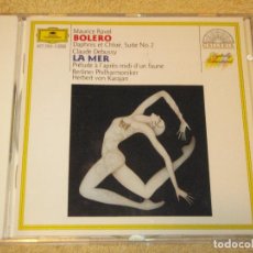 CDs de Música: MAURICE RAVEL ( BOLERO ) CLAUDE DEBUSSY ( LA MER ) HERBERT VON KARAJAN & BERLINER PHILHARMONIKER. Lote 84447828
