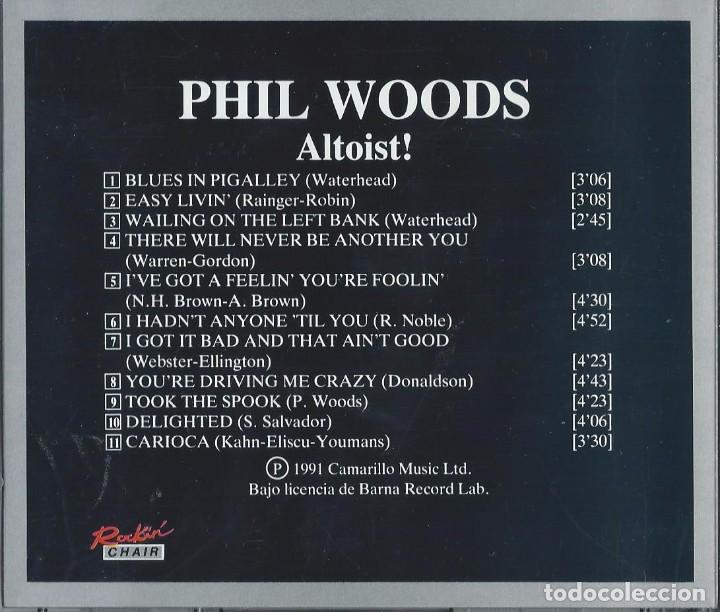 CDs de m&uacute;sica: PHIL WOODS. ALTOIST. CD - Foto 2