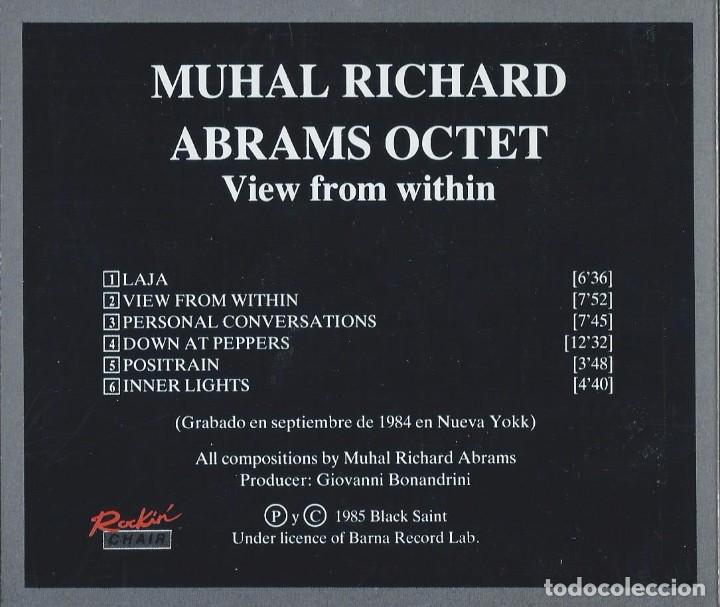 CDs de m&uacute;sica: MUHAL RICHARD ABRAMS OCTET. VIEW FROM WITHIN. CD - Foto 2
