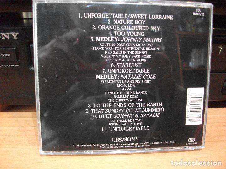 CDs de m&uacute;sica: JOHNNY MATHIS UNFORGETTABLE  CD SPAIN 1983 PDELUXE - Foto 2