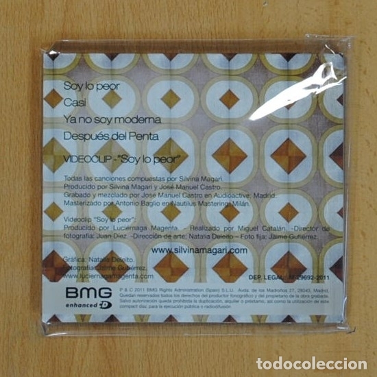 CDs de m&uacute;sica: SILVIA MAGARI - SOY LO PEOR - CD - Foto 2