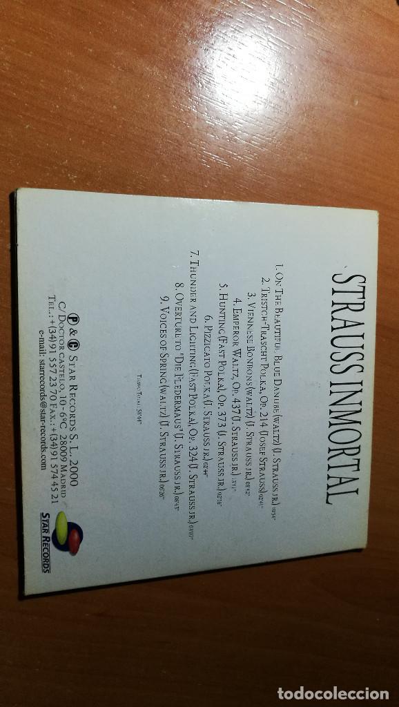 CDs de m&uacute;sica: CD STRAUSS INMORTAL SELECCI&Oacute;N - Foto 2