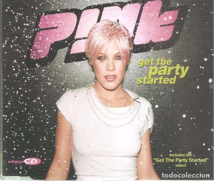CDs de m&uacute;sica: PINK - GET THE PARTY STARTED CD SINGLE 3 TEMAS + VIDEO 2001 - Foto 1