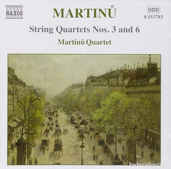 CDs de m&uacute;sica: Martinu - String Quartets N 3 and 6 - Naxos - Foto 1
