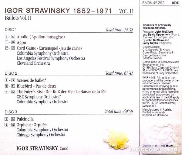 CDs de m&uacute;sica: Stravinsky - Ballets Vol. II - 3xCD - Foto 2