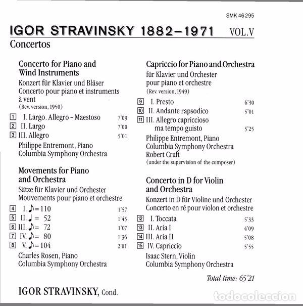CDs de m&uacute;sica: Stravinsky - Concertos - Foto 2