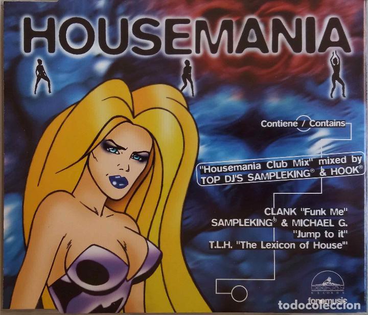 CDs de m&uacute;sica: HOUSEMANIA. CLANK, T.L.H. SAMPLEKING & HOOK... CD SINGLE 4 TEMAS - Foto 1