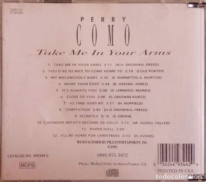 CDs de m&uacute;sica: PERRY COMO. TAKE ME IN YOUR ARMS. CD - Foto 2