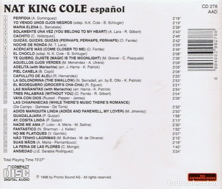 CDs de m&uacute;sica: CD NAT KING COLE ESPA&Ntilde;OL - Foto 2