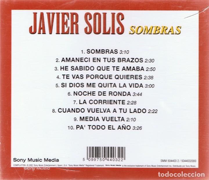 CDs de m&uacute;sica: CD JAVIER SOLIS &uml;SOMBRAS&uml; - Foto 2