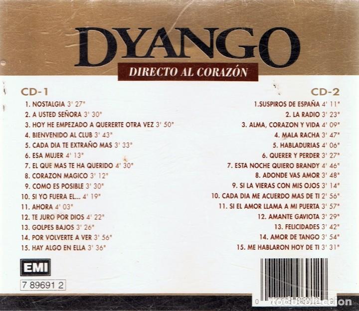 CDs de m&uacute;sica: CD DYANGO &uml;DIRECTO AL CORAZ&Oacute;N&uml; ( 2 CD) - Foto 2