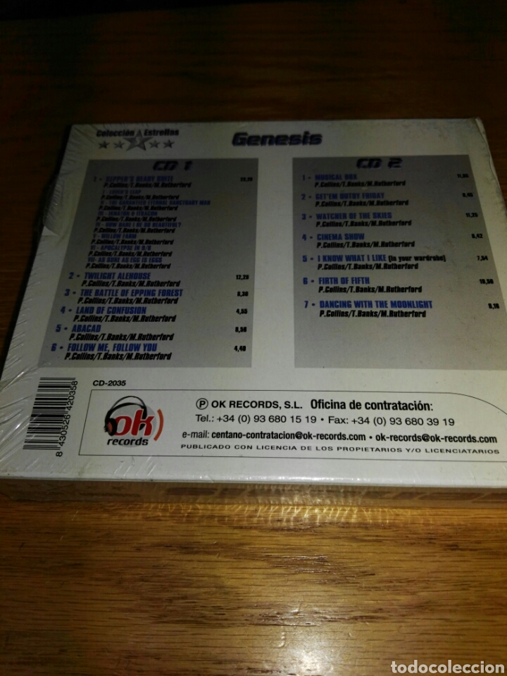 CDs de m&uacute;sica: 2CD,S GENESIS, COLECCI&Oacute;N5 ESTRELLAS, &Eacute;XITOS- NUEVO Y PRECINTADO - Foto 2