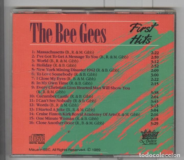 CDs de m&uacute;sica: Bee Gees. first hits. cd 1989 - Foto 2