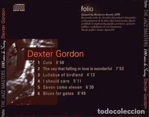 CDs de m&uacute;sica: Dexter Gordon &lrm;- Dexter Gordon -jazz - Foto 2