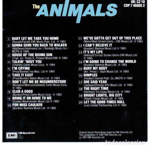 CDs de m&uacute;sica: The Animals - The Singles Plus-rock - Foto 3