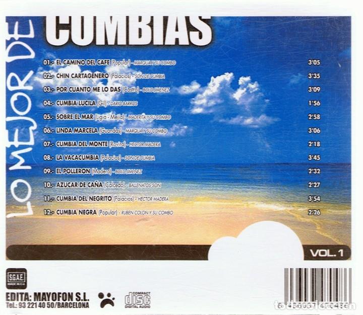 CDs de m&uacute;sica: CD CUMBIAS VOL. 1 - Foto 2