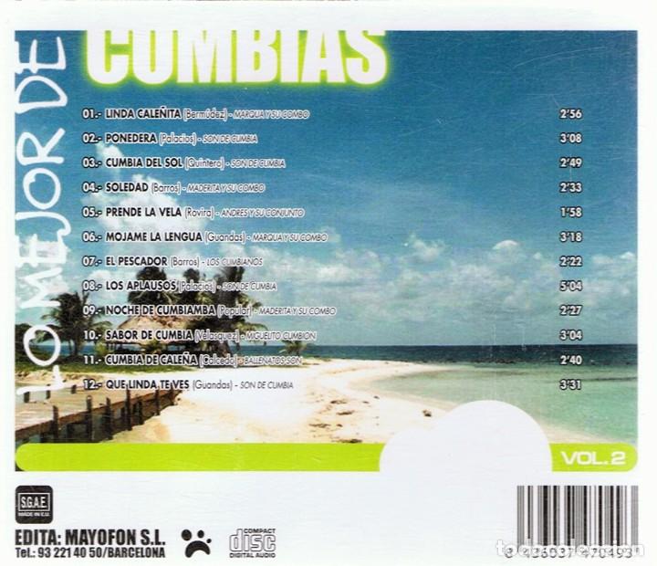 CDs de m&uacute;sica: CD CUMBIAS VOL 2 - Foto 2