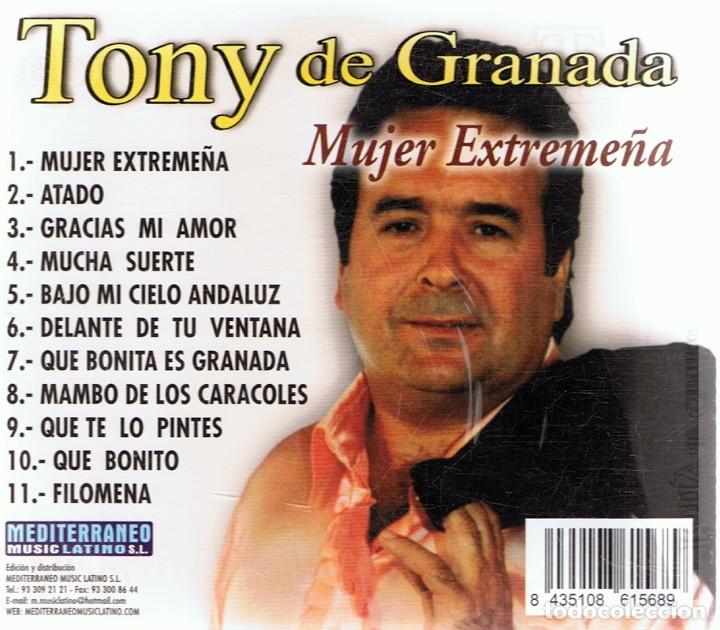 CDs de m&uacute;sica: CD TONY DE GRANADA &uml;MUJER EXTREME&Ntilde;A&uml; - Foto 2