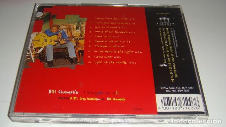 CDs de m&uacute;sica: CD - BILL CHAMPLIN - THROUGH IT ALL - BILL CHAMPLIN - Foto 2