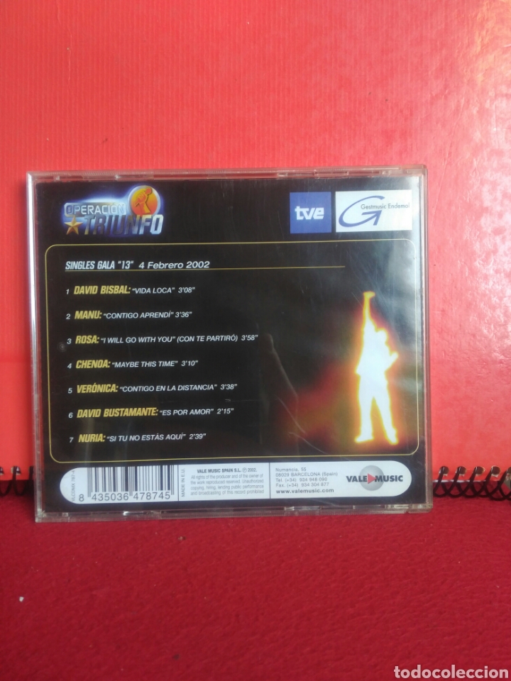 CDs de m&uacute;sica: CD Operaci&oacute;n Triunfo, edici&oacute;n limitada. Gala 13. - Foto 2