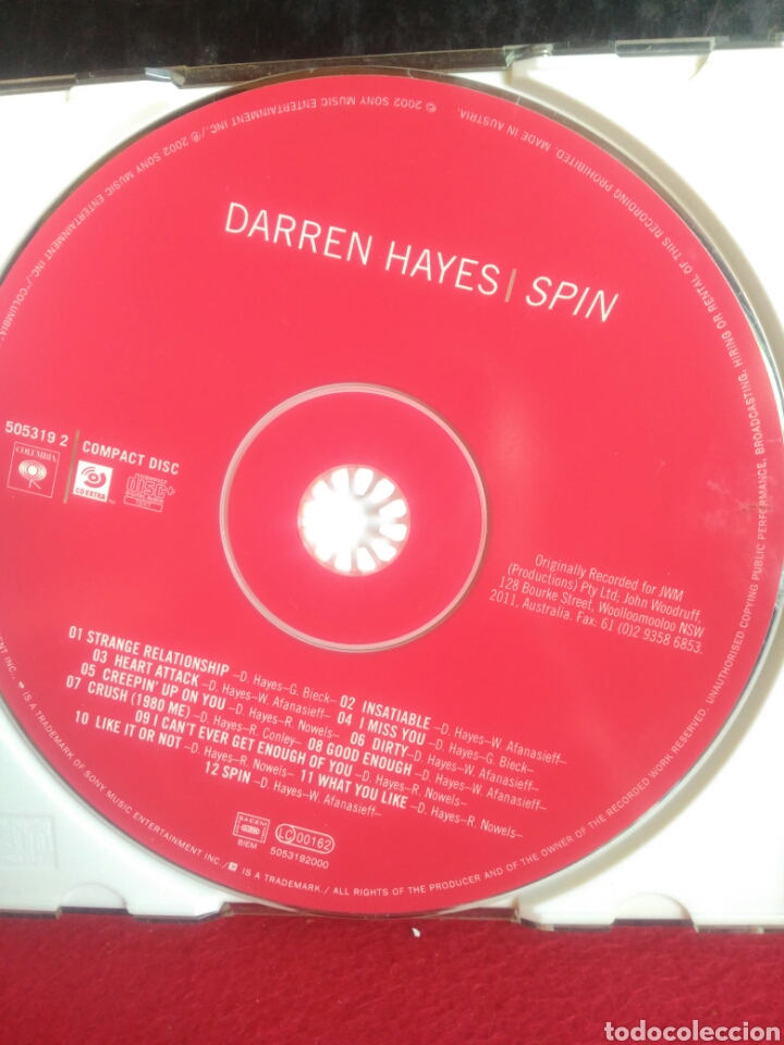 CDs de m&uacute;sica: Darren Hayes. Spin. - Foto 2