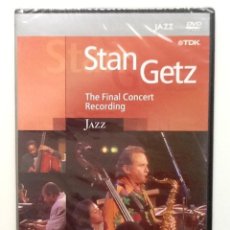 CDs de Música: STAN GETZ THE FINAL CONCERT RECORDING DVD LOS GRANDES DEL JAZZ NUEVO PRECINTADO . Lote 153233573