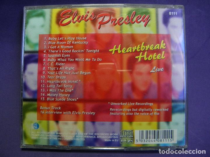 CDs de m&uacute;sica: CD ELVIS PRESLEY - LIVE HEARTBREAK HOTEL - Foto 2