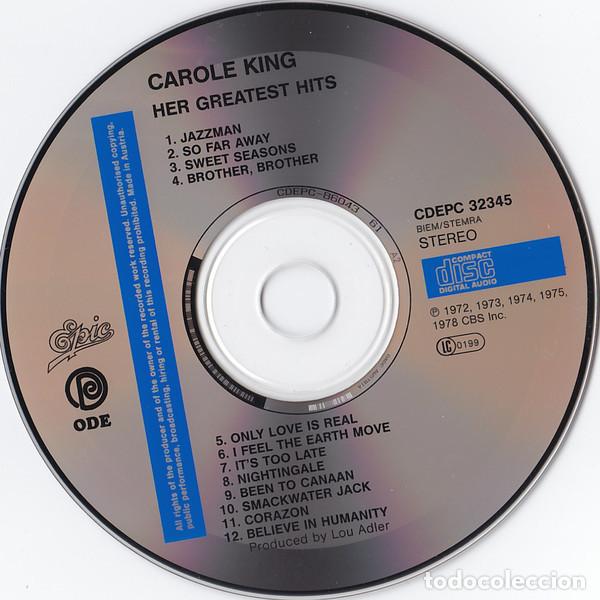 CDs de m&uacute;sica: Carole King - Her Greatest Hits - Foto 2
