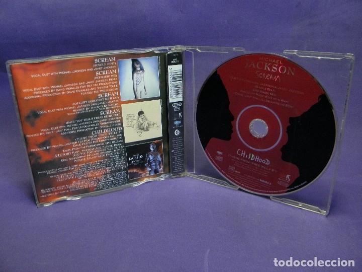 CDs de m&uacute;sica: CD SINGLE MICHAEL JACSKON & JANET JACKSON - SCREAM - Foto 2