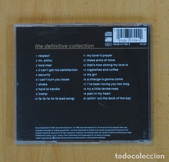 CDs de m&uacute;sica: OTIS REDDING - THE DEFINITIVE COLLECTION - CD - Foto 2