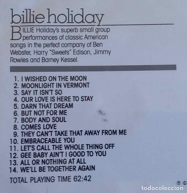 CDs de m&uacute;sica: BILLIE HOLIDAY, THE SILVER COLLECTION. CD - Foto 2