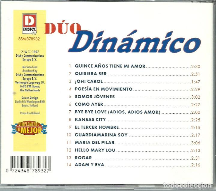 CDs de m&uacute;sica: CD - DUO DINAMICO - SIMPLEMENTE LO MEJOR - 14 TEMAS - Foto 2
