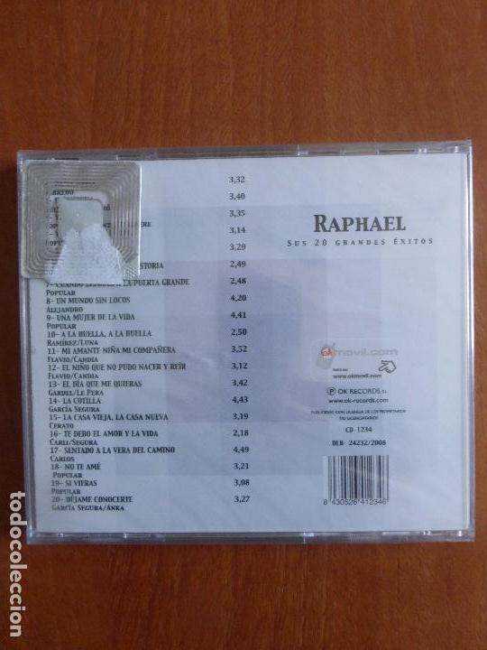 CDs de m&uacute;sica: RAPHAEL - SUS 20 GRANDES &Eacute;XITOS - CD PRECINTADO - Foto 2