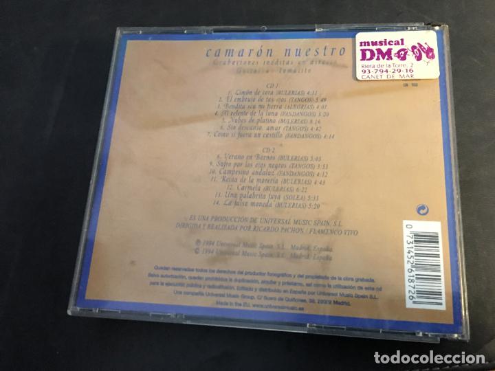 CDs de m&uacute;sica: CAMARON DE LA ISLA (NUESTRO CAMARON) 2 CD 14 TRACK (CDI6) - Foto 4