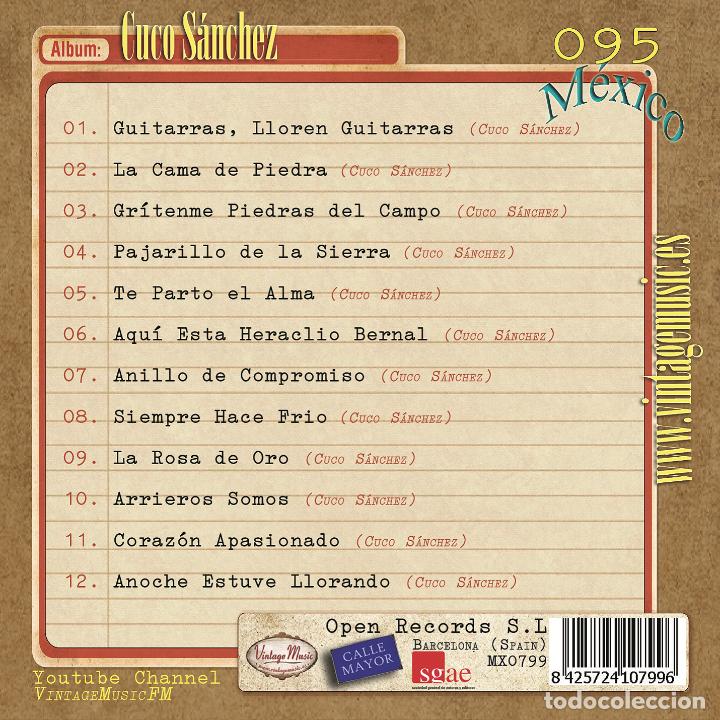 CDs de m&uacute;sica: CUCO S&Aacute;NCHEZ. Colecci&oacute;n M&eacute;xico - N&ordm; 095/100 - Foto 2