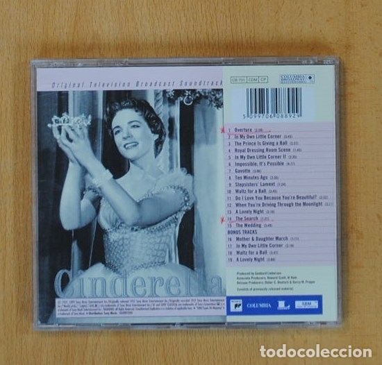 CDs de m&uacute;sica: CINDERELLA - B.S.O. - CD - Foto 2