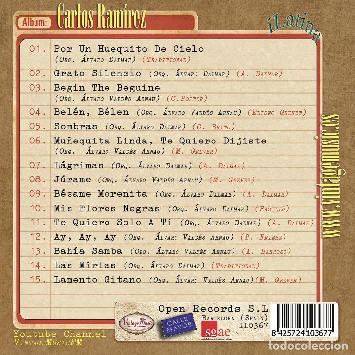 CDs de m&uacute;sica: CARLOS RAMIREZ. Colecci&oacute;n iLatina - Foto 2