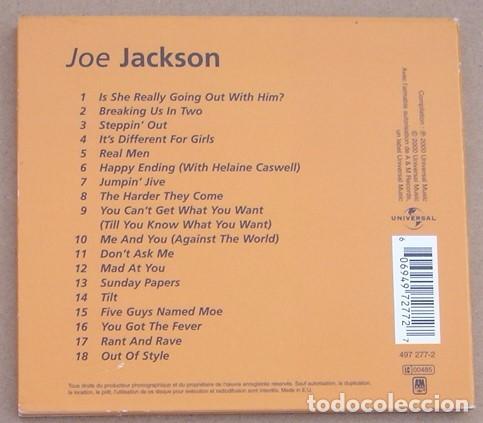 CDs de m&uacute;sica: JOE JACKSON - JOE JACKSON (CD) 2000 - 18 TEMAS - DIGIPACK - Foto 3
