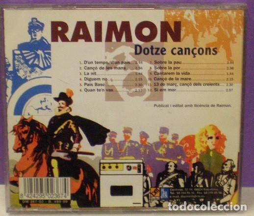 CDs de m&uacute;sica: Raimon - Dotze Can&ccedil;ons - CD - Foto 2