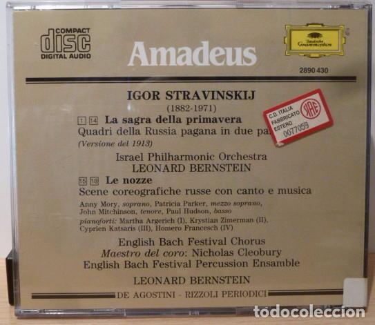CDs de m&uacute;sica: LEONARD BERNSTEIN - STRAVINSKIJ - Foto 2