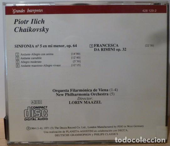 CDs de m&uacute;sica: LORIN MAAZEL - CHAIKOVSKY, SINFONIA NUM 5 - Foto 2