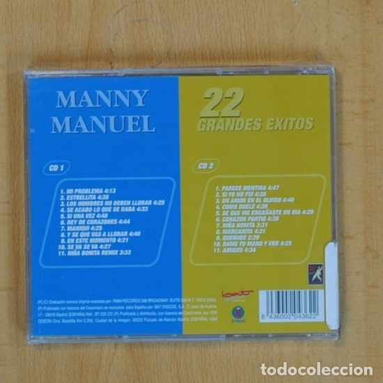 CDs de m&uacute;sica: MANNY MANUEL - GRANDES EXITOS - 2 CD - Foto 2