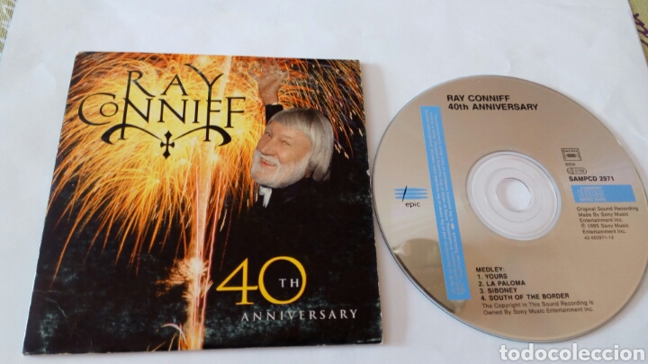 CDs de m&uacute;sica: Cd single de Ray Conniff. 40th anniversary. Epic 1995 - Foto 1