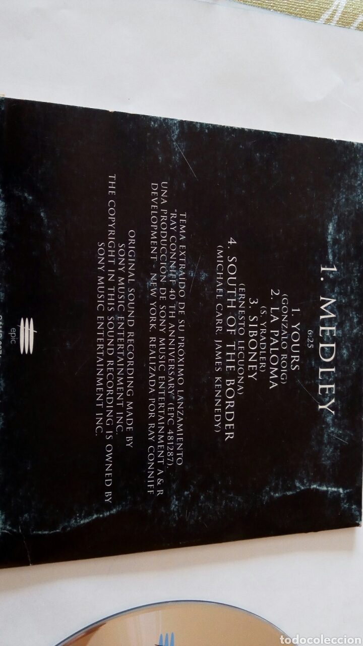 CDs de m&uacute;sica: Cd single de Ray Conniff. 40th anniversary. Epic 1995 - Foto 2