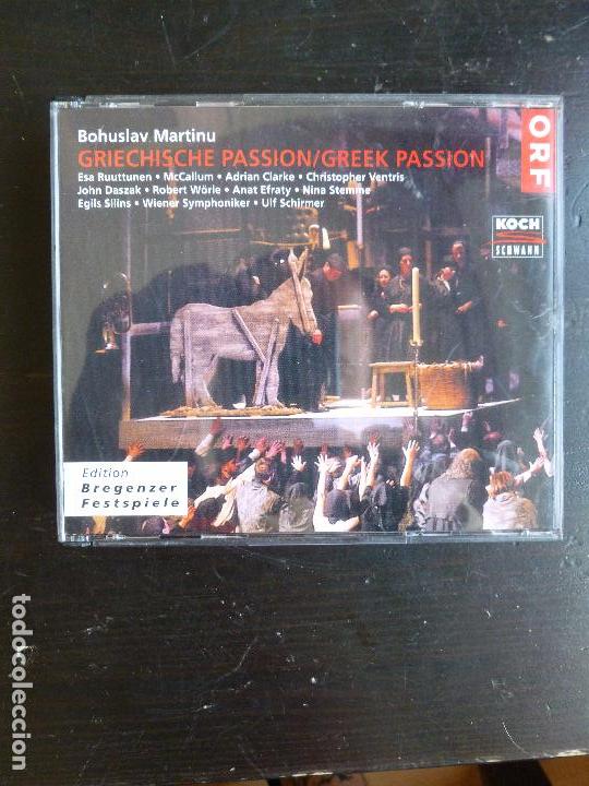 CD di Musica: GRIECHISCHE PASSION BOHUSLAV MARTINU  KOCH  1999  2CD