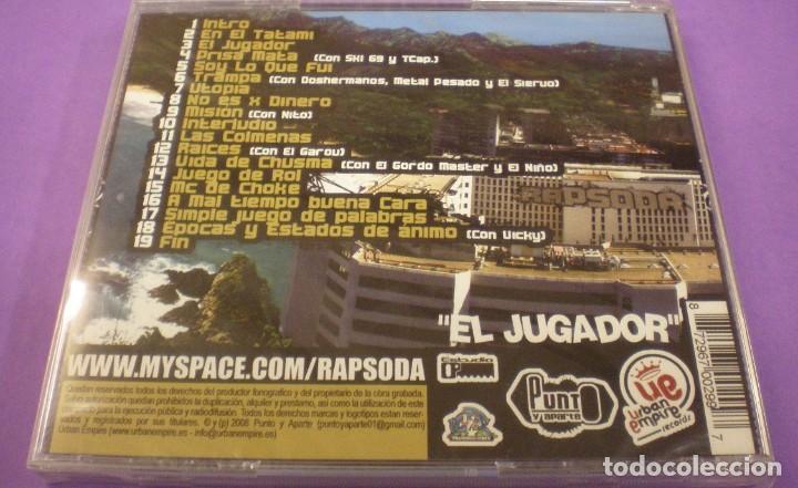 CDs de m&uacute;sica: Rapsoda - El Jugador - CD Precintado - Foto 2