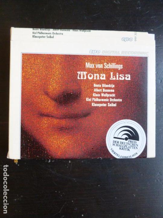 CD di Musica: MONA LISA MAX VON SCHILLINGS BEATE BLIANDZIJ SEIBEL. CPO. 1995 2CD