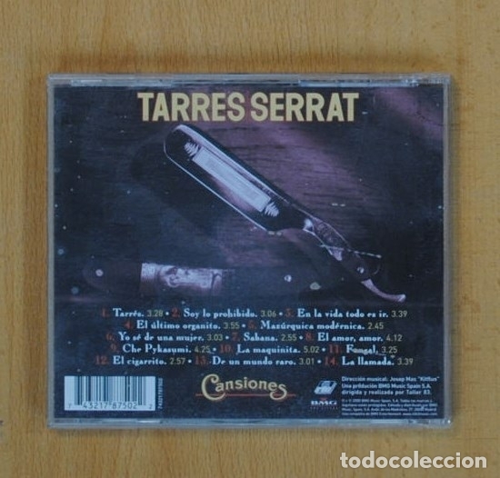 CDs de m&uacute;sica: TARRES / SERRAT - CANSIONES - CD - Foto 2